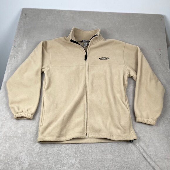 Team Realtree Mens Jacket Medium Fleece Full Zip High Neck Outdoors Beige - Picture 11 of 12